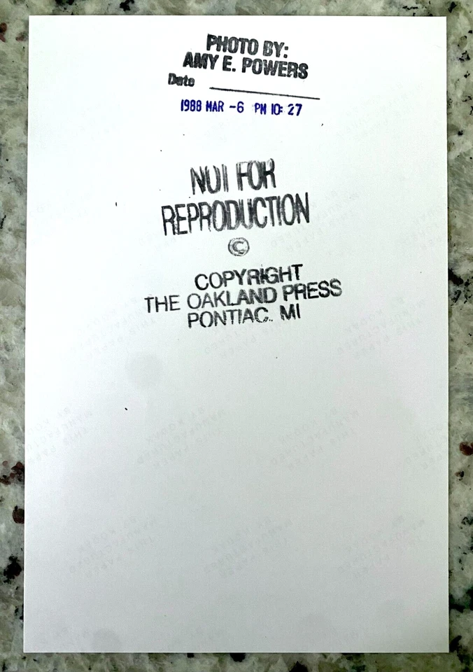 1988 Dennis Rodman "Rodman's Electrifying Shot Over Sikma" Type 1 Original Photo - Image 2 of 2