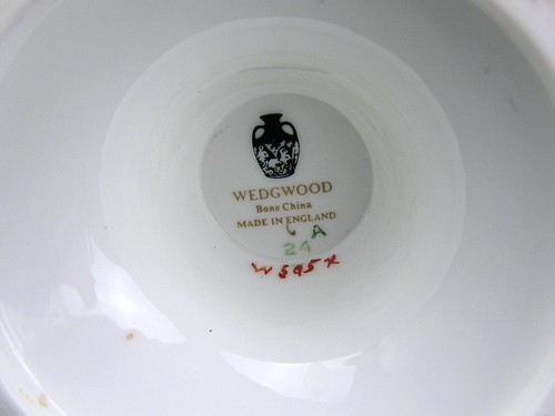 Vintage Wedgwood Bone China Columbia Kaffeekanne W595, mit ersetztem Deckel - Bild 7 von 9