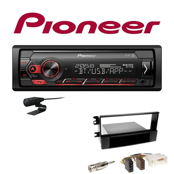 Pioneer 1-DIN Bluetooth Autoradio Android Usb FüR Kia Sportage Ii 2005-2008-image