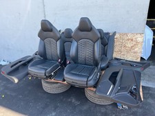 Leather Seat Seats Set Black Leather Wdoor Panels Oem 12-18 Audi A7 S7 Rs7 4.0l Leather Seat Seats Set Black Leather Wdoor Panels Oem 12-18 Audi A7 S7 Rs7 4.0l