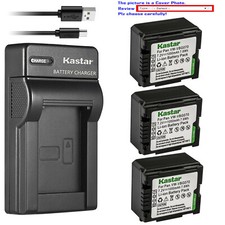 Kastar VW-VBG070 Battery Slim Charger for Panasonic SDR-H60P SDR-H68GK SDR-H79