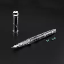 2018 Wing Sung 698 Transparent Demonstrator Piston Fountain Pen Medium Nib  
