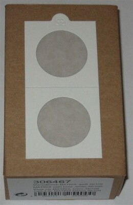 100 Lighthouse Self Adhesive 2x2 1oz Gold Eagle 35mm Coin Flips paper holders