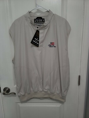 Zero Restriction Golf Outerwear 100% Microfiber Polyester Vest 1/4 Snap Pullover