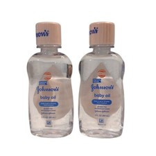 Johnson's Baby Oil Pure Mineral Oil to Prevent Moisture Loss Hypoallergenic 3oz