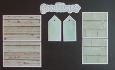  2425 GOOD TIMES PREMADE 7 PC SCRAPBOOK PAGE MAT  TITLE SET EPHEMERA JJ - TONYA