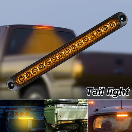 2X Sequential Indicator 30 LED Tail Lights Slim Strip Trailer Truck Stop 12-24V - Picture 7 of 13