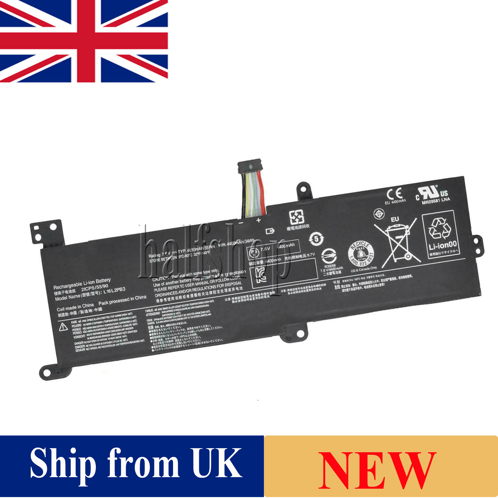 L16L2PB2 Laptop Battery for Lenovo IdeaPad 320-14IKB 320-15IKB 320-15ISK
