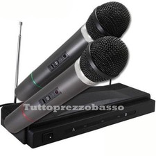Microfoni wireless coppia doppio gelato senza fili VHF