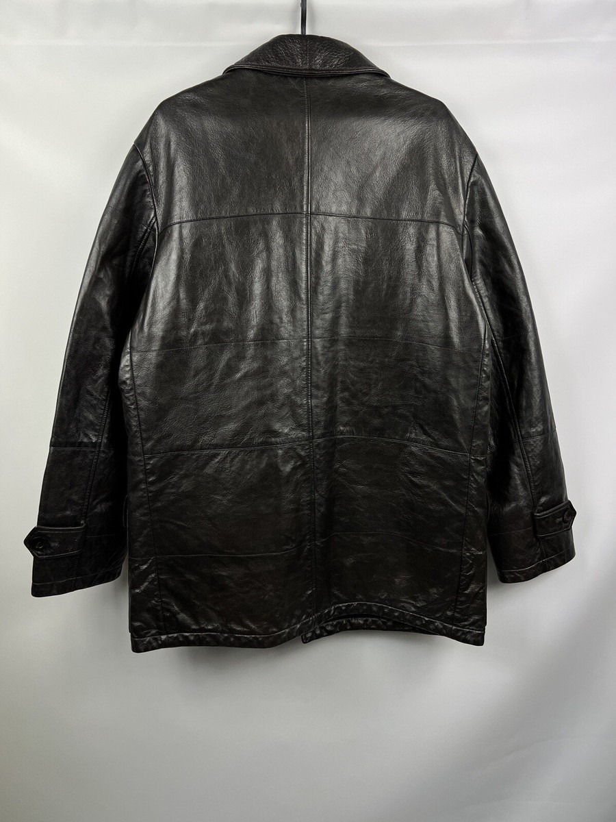 ジャケット・アウター VINTAGE SERAPHIN LEATHER FIELD JACKET SERAPHIN Black Suede Goat Leather Unlined Field Jacket FR 50 US M