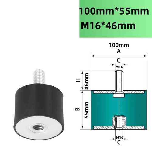 M3-M20 Female To Male Thread Rubber Mount Anti Vibration Bobbin Isolator Damper - Picture 92 of 99