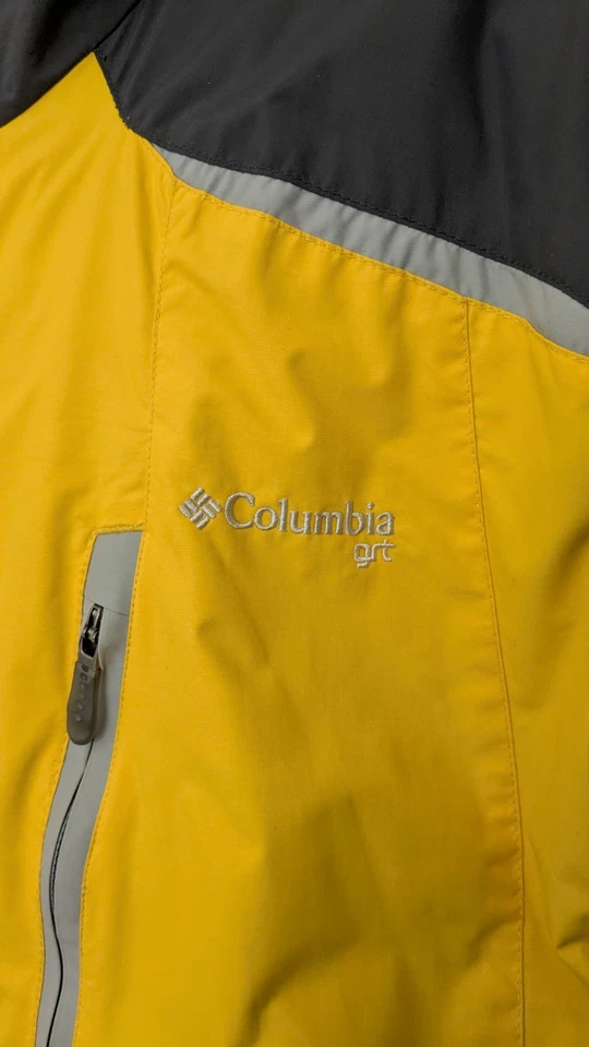 Columbia Jacket Men's Large Yellow Omni-Shield Winter Hooded Winter Grt - Image 4 of 4