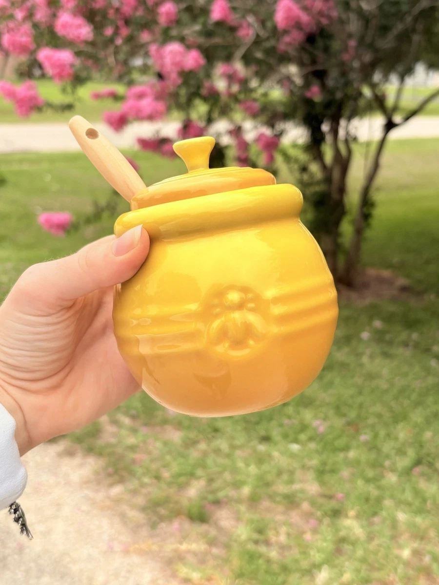 Yellow Ceramic Kitchen Honey Pots&Dispensers for sale | eBay