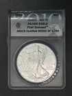 2010 S $1 ANACS  MS70 American Silver Eagle 1 oz. 999 Silver First Release