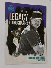 2021 Panini Diamond Kings Legacy Lithographs Randy Johnson #LL-5 Holo Blue /99
