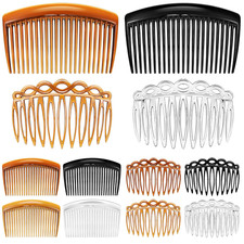 Chuangdi 24-Piece French Hair Side Combs Set - Plastic Twist Comb Hair Clip Acce