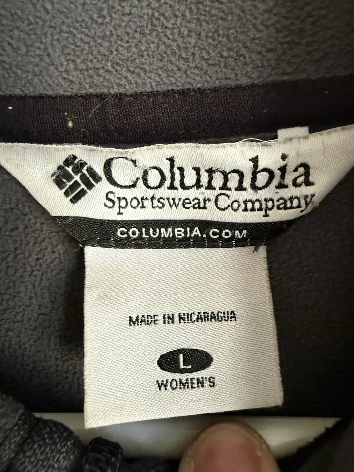 Columbia Women's Full Zip Jacket Large Black Hiking Workout Outdoor Walking Run - Image 4 of 4