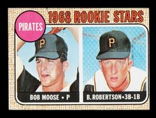 1968 Topps #36 Pirates 1968 Rookie Stars Bob Moose / Bob Robertson RC