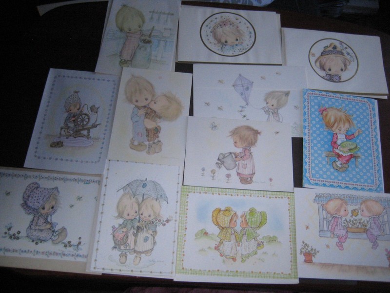 UNUSED 1970s Betsey Clark Lot - 2 Postalettes, 9 Double-Fold Notecards (#1) rare