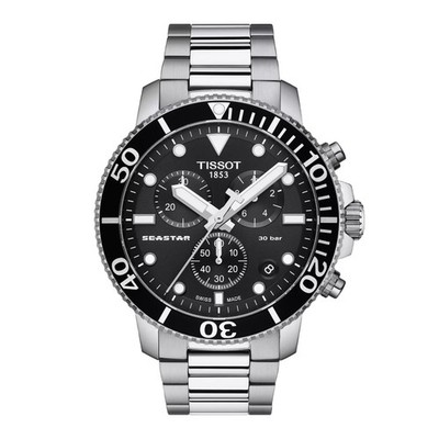 TISSOT Seastar 1000 Chronograph 45.5 mm T120.417.11.051.00 ungetragen wie NEU !!