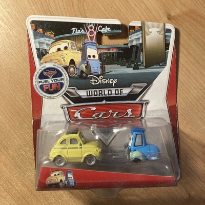 Disney World Of Cars - Luigi & Guido - Neu/Versiegelt - KOSTENLOSER UK-Versand & Verpackung