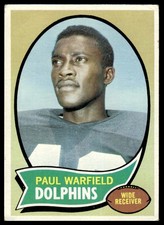1970 Topps Paul Warfield #135 🔥 Miami Dolphins