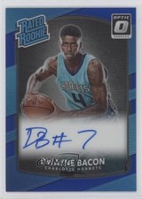 2017 Panini Donruss Optic Blue Prizm Signatures 49/49 Dwayne Bacon #161 Auto 7rc