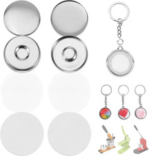 50 Sets of Metal Button Maker Supplies for 25Mm / 0.98 in Approx. 1 Inch Machi