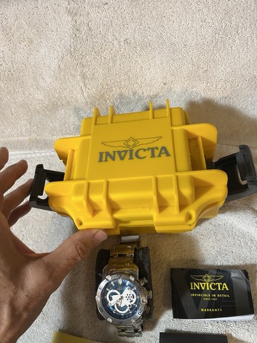 Invicta Men’s Pro Diver Chronograph 100 Mm 22764 Gently Used W/Box & All Papers - Picture 6 of 23