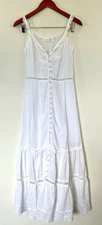 Walker and Wade Womens Maxi Dress XS White Flowy Beach Island Romantic Get Away