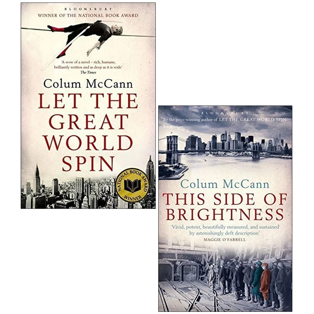Colum McCann 2 Books Collection Set This Side of Brightness, Great World Spin