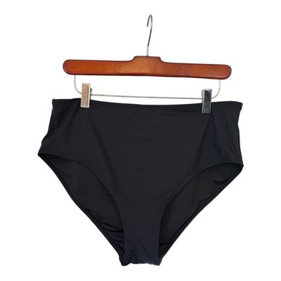 Bikini Bottoms, Plus Size, 2XL, Basic Black, Not Used, No Tags