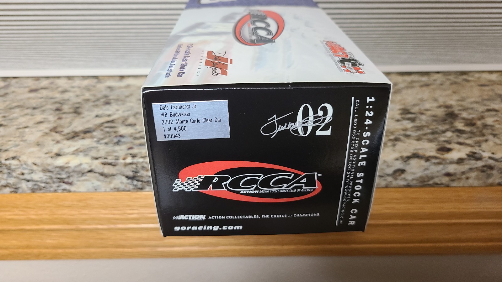 Action 2002 Dale Earnhardt Jr #8 Budweiser 1:24 Scale Half Clear Stock Car 1/24