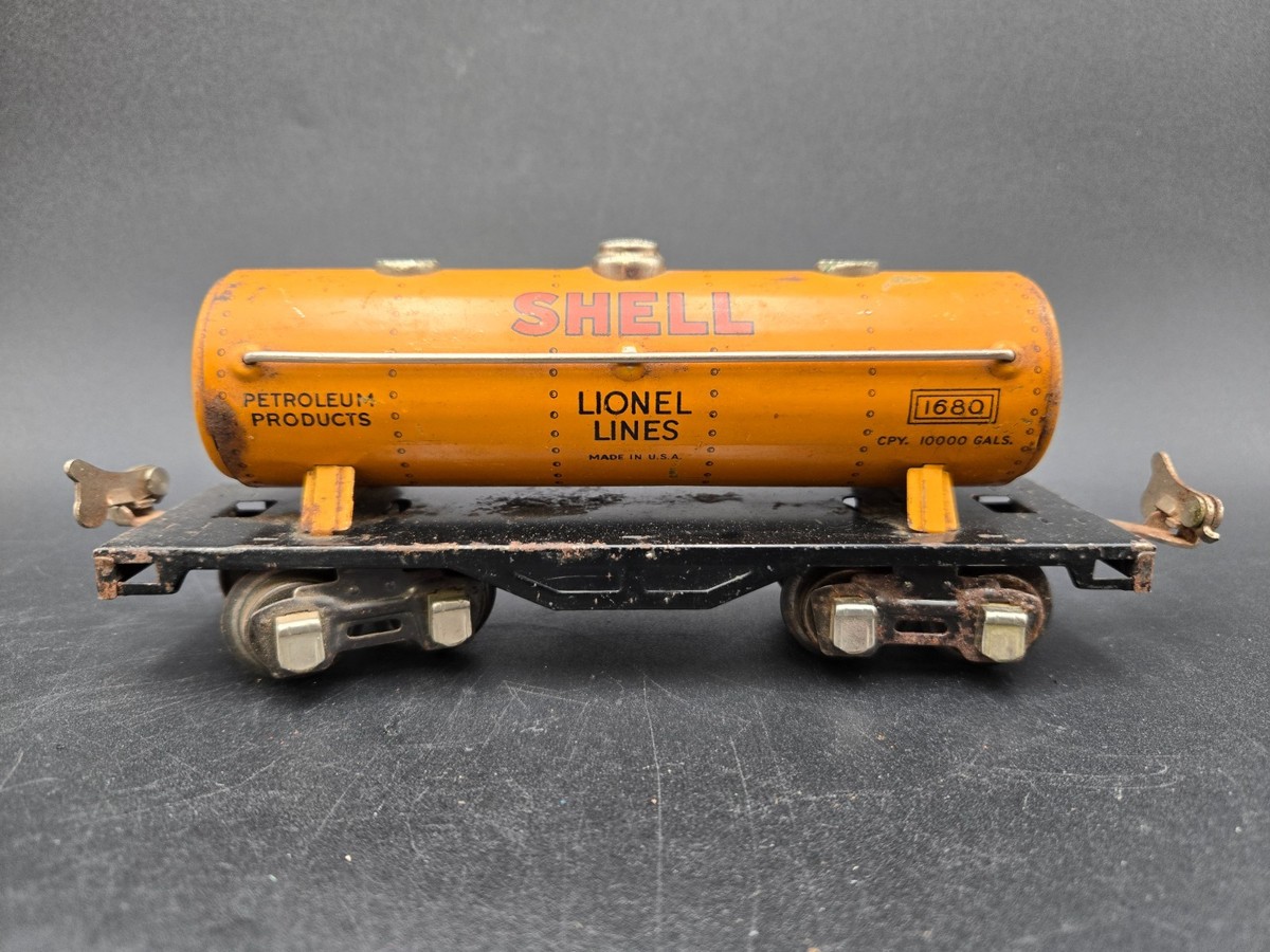 Lionel Lines Model Tank Train Car 1680 O Gauge Shell Petroleum