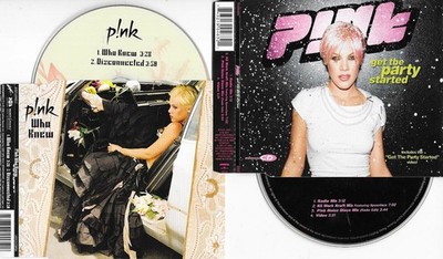 2 x PINK - who knew  + get the party started - CD s