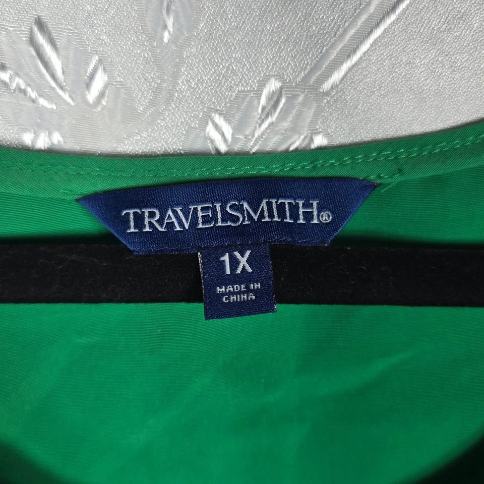 Camiseta sin mangas Travelsmith verde para mujer 1X blusa informal básica preppy Foto 3 de 4