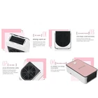 (US Plug 110W 110V)Mini Space Heater Pink Fast Heating Rotatable Holder Anti AA