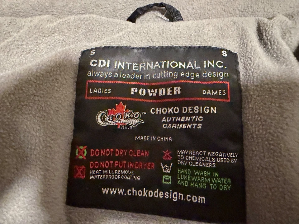 Куртка женская Choko Design маленькая синяя пудра снегоход осведомленность о раке молочной железы - Изображение 4 из 4