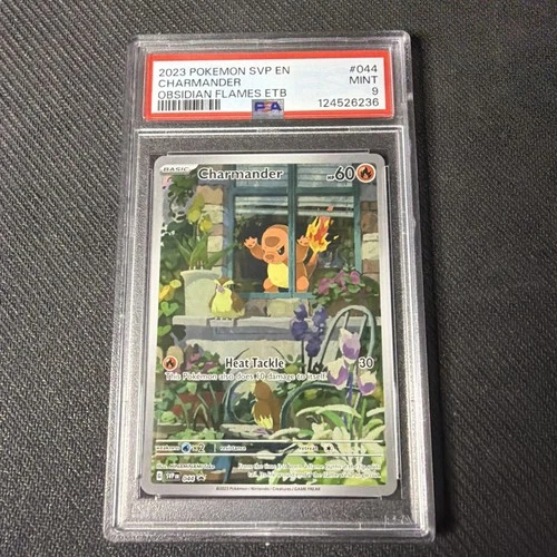 2023 POKEMON SVP OBSIDIAN FLAMES ETB PROMO #044 CHARMANDER PSA 9