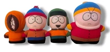 Vintage 1998 South Park Lot Of 4 Plushies Kenny Stan Kyle Cartman Comedy Central