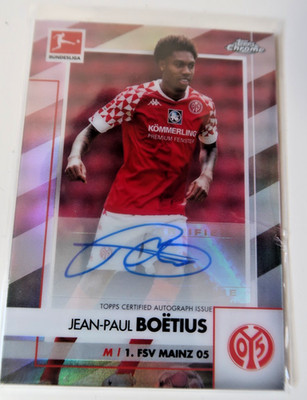 2020-21 Topps Chrome Bundesliga Auto Jean-Paul Boetius 1. FSV Mainz 05 BCA-JPBO