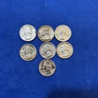 1950s Assorted Quarters Set Of 7. Varying Condition