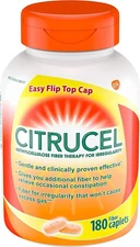 CITRUCEL Caplets Fiber Therapy for Occasional Constipation Relief, 180 Count