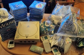 Sega Dreamcast Console, +  19 Games, Peripherals. Sega rally, Power Stone...