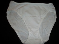 BALI LUXE LADIES HI-CUT FRENCH CUT BRIEF PANTY SIZE 7 /LARGE WHITE COLOR NWOT