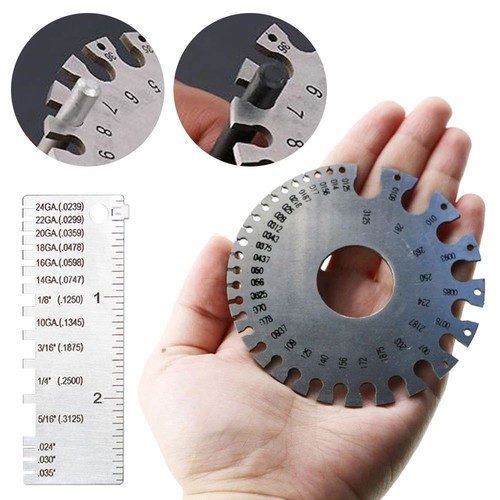 Diameter Gage Thickness ruler Thickness Measuring Gauge 0.3125