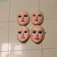 Latex Headgear Facepiece Beautiful Women Creative Masks Halloween Party Cosplay