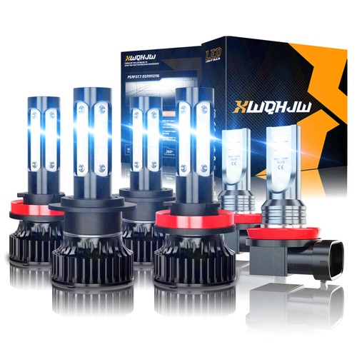 For Mercury Milan 2006-2009 Combo LED Headlight High/Low Beam + Fog Lights Bulbs