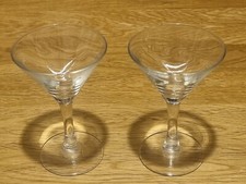 CLASSIC SET OF 2 PAIR SMALL MARTINI COCKTAIL PARTY GLASSES