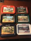 Vintage Coca-Cola Mini Serving / Change Trays, 1998, set of 6